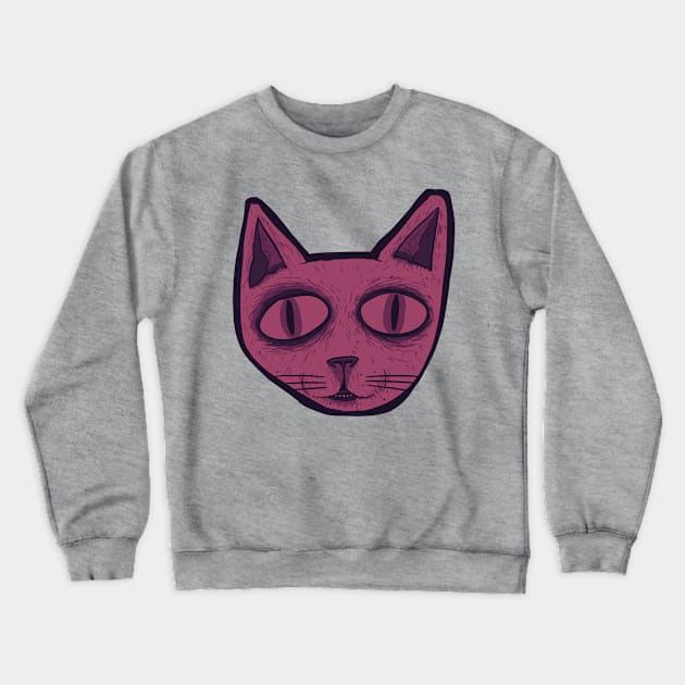 purplecat Crewneck Sweatshirt by revjosh